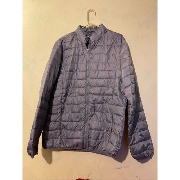 Jackson Hole Gray Outerwear Packable Puffer Jacket XL Full Zip - Picture 1 of 8
